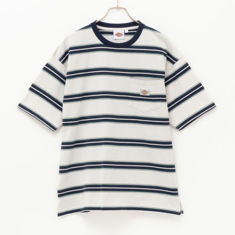 Dickies ポケット付きボーダー半袖Tシャツ メンズ商品画像-4