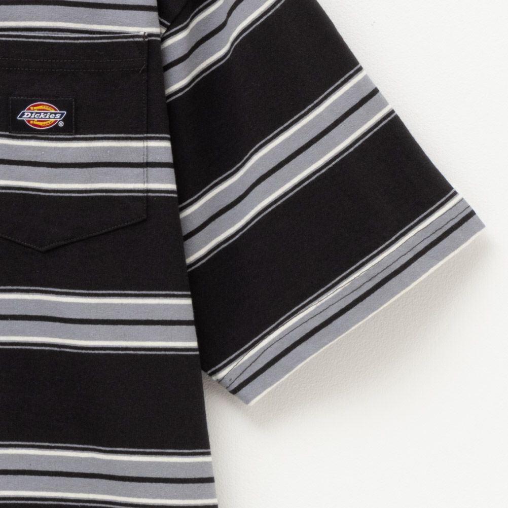 Dickies ポケット付きボーダー半袖Tシャツ メンズ