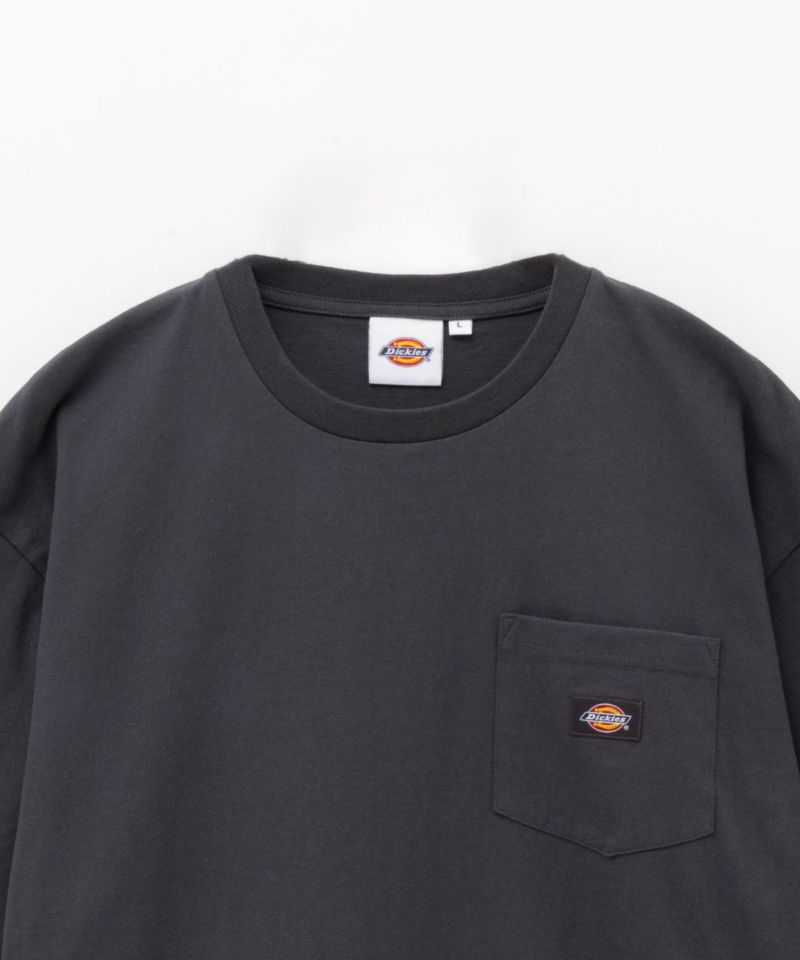 Dickies ポケット付き無地半袖Tシャツ メンズ