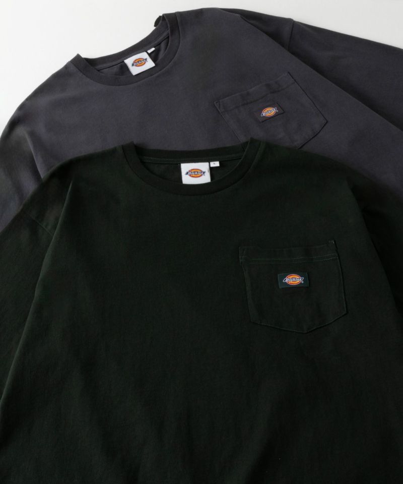 Dickies ポケット付き無地半袖Tシャツ メンズ