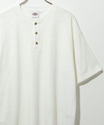 Dickies  スラブヘンリーネック半袖Tシャツ メンズ