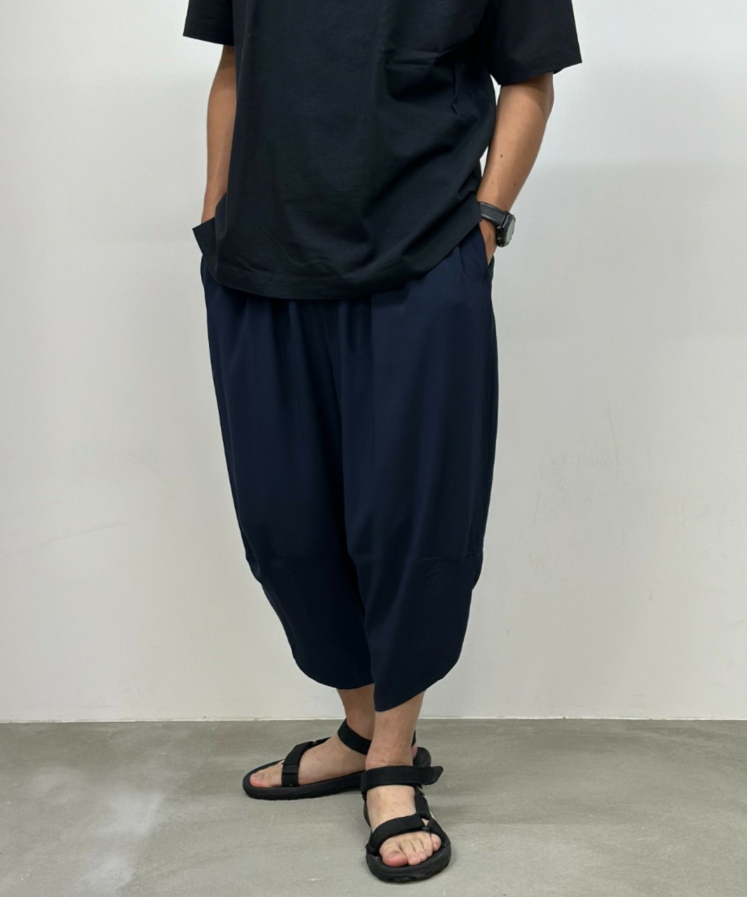 NAVY レーヨンアンクルパンツ サルエルパンツ メンズ商品サムネイル-4