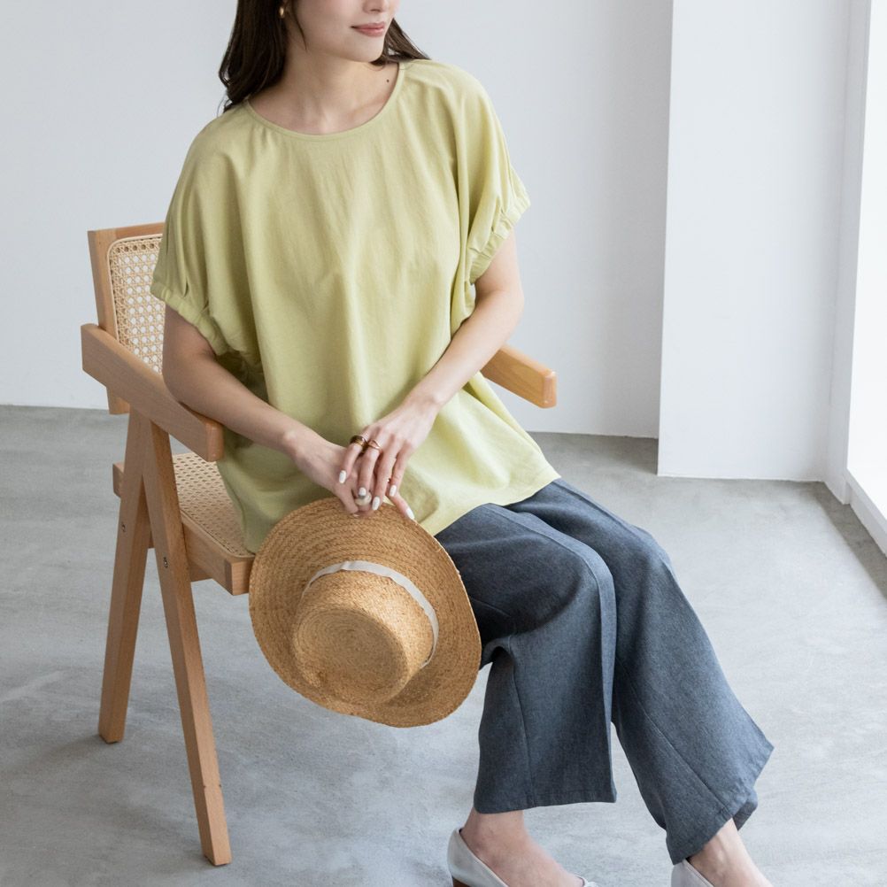 Howdy Marie  冷感袖ギャザー半袖Tシャツ レディース メール便 対応商品商品サムネイル-1