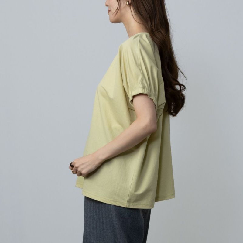 Howdy Marie 冷感袖ギャザー半袖Tシャツ レディース メール便 対応商品商品画像-6