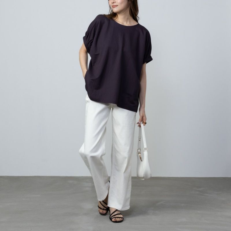 Howdy Marie  冷感袖ギャザー半袖Tシャツ レディース メール便 対応商品商品画像-9