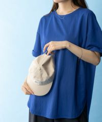 NAVY SARARI チュニック丈半袖Tシャツ レディース ネコポス 対応商品
