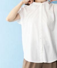 NAVY SARARI 前開き半袖シャツ レディース