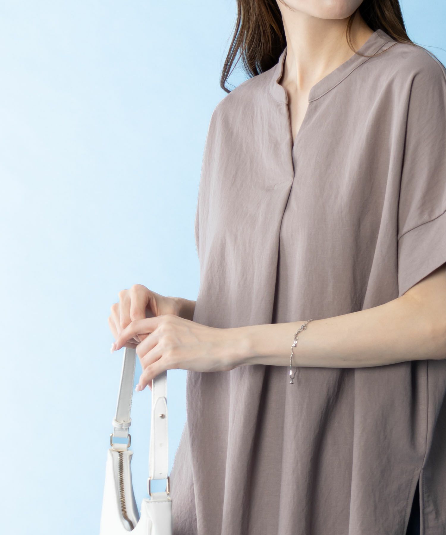 NAVY SARARI スキッパープルオーバー レディース