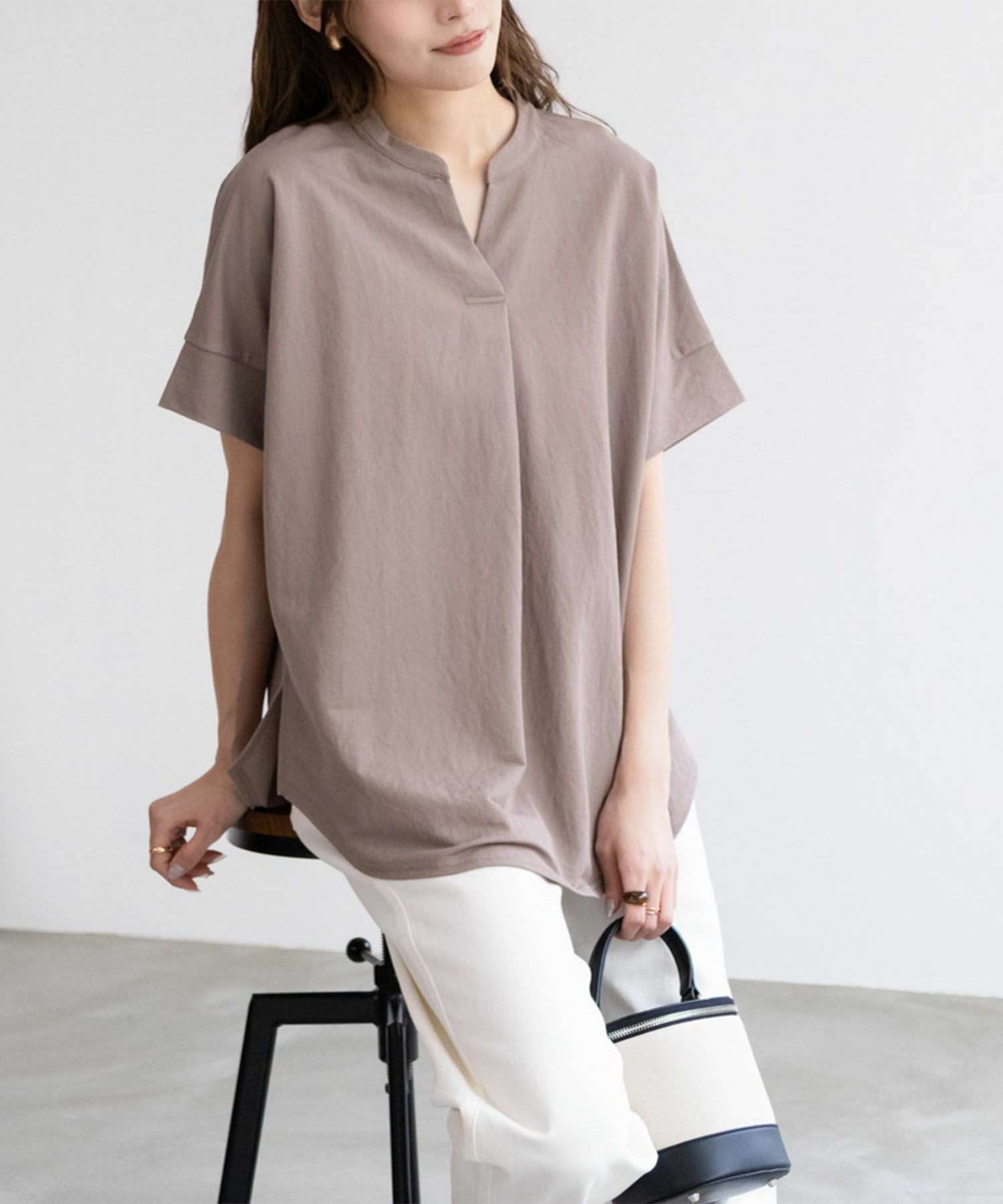 NAVY SARARI  スキッパープルオーバー レディース商品サムネイル-7