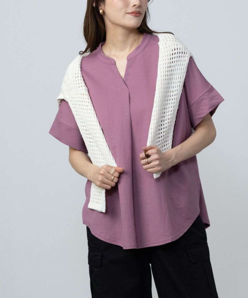 NAVY SARARI スキッパープルオーバー レディース商品画像-10