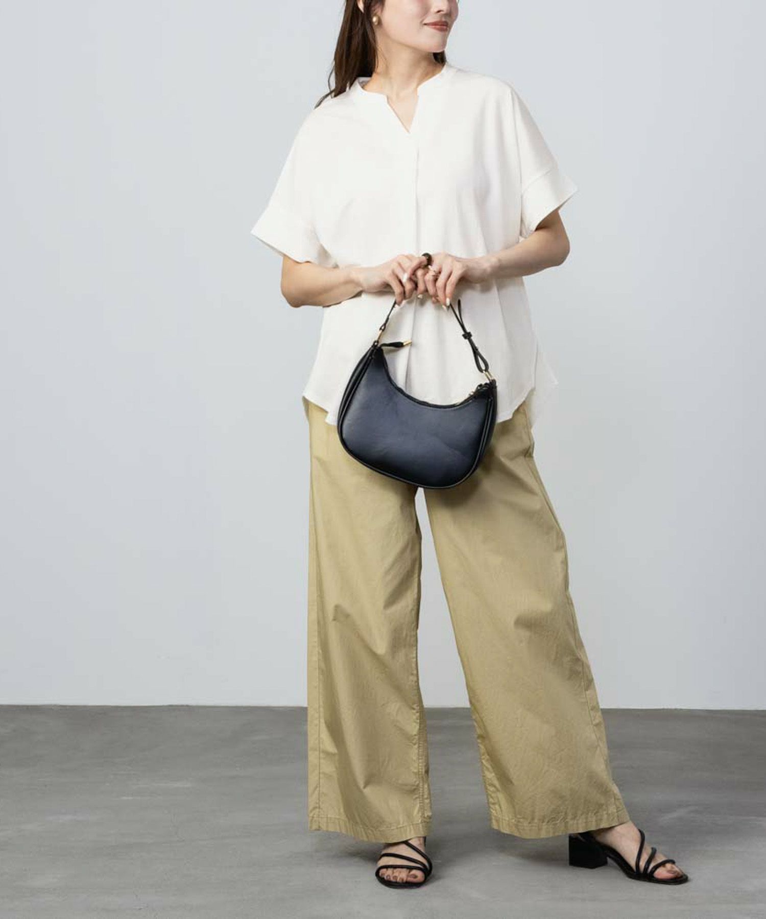 NAVY SARARI スキッパープルオーバー レディース