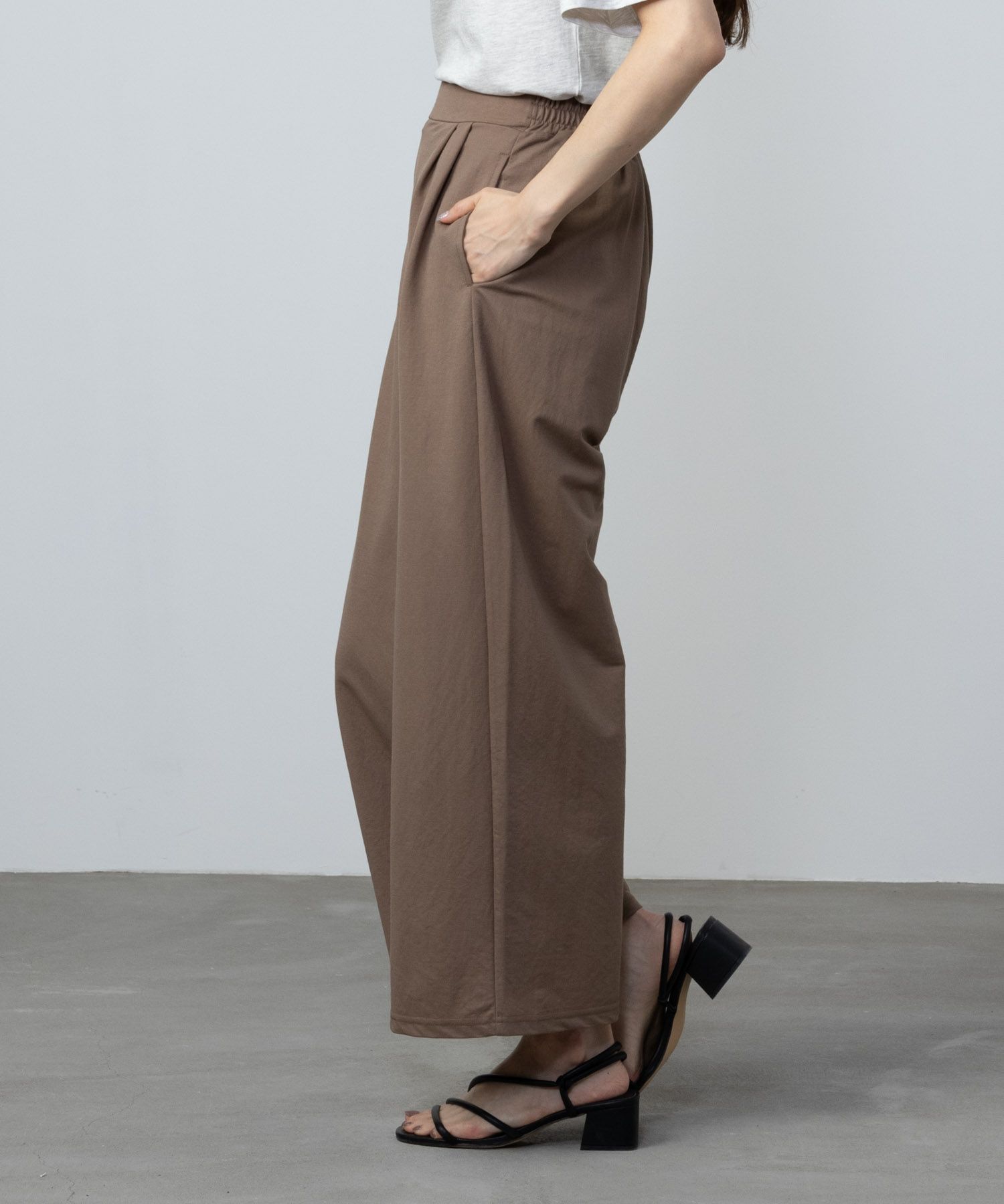 NAVY SARARI ワイドパンツ レディース