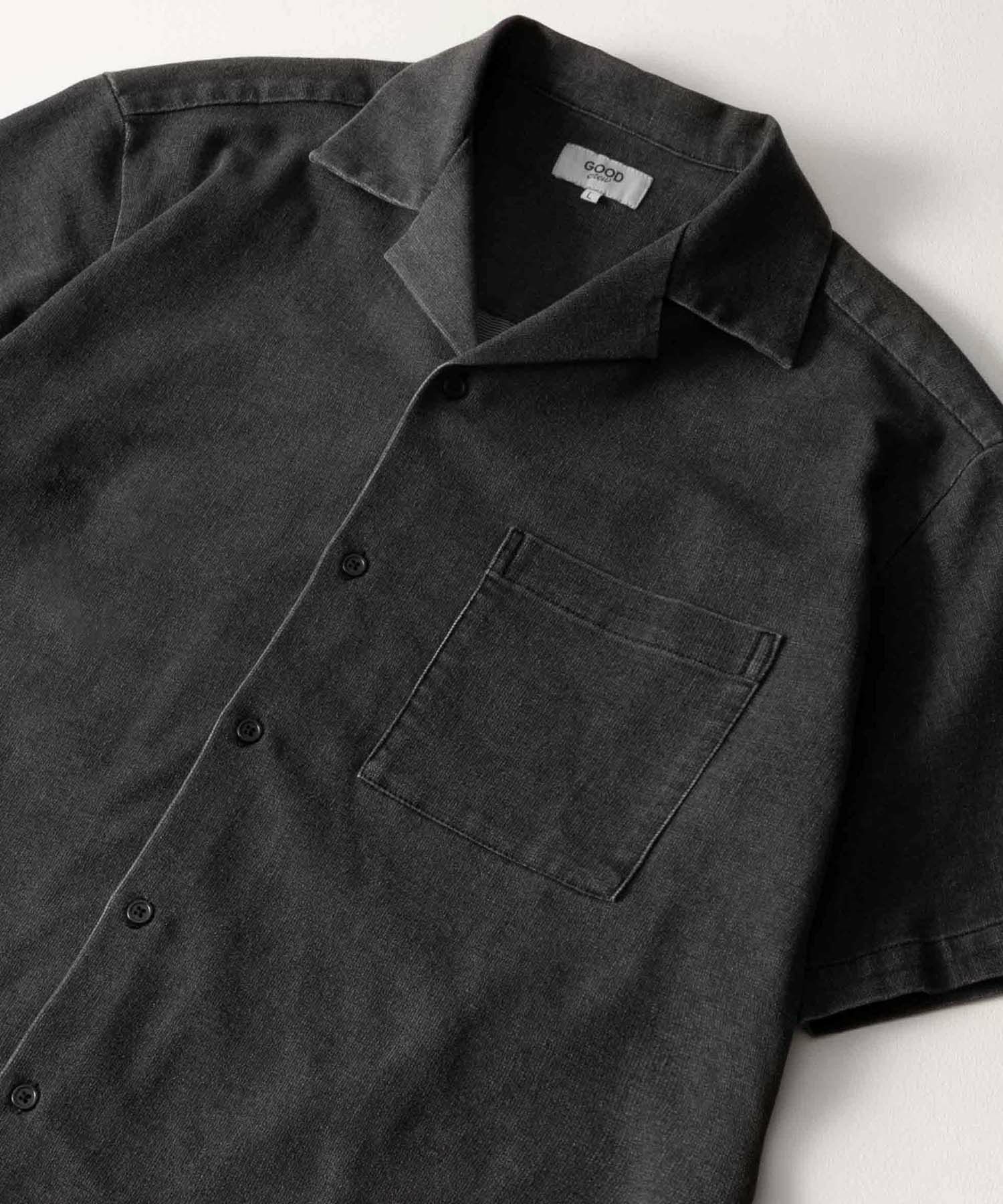 GOOD CREW  メッシュデニム半袖シャツ メンズ商品画像-2