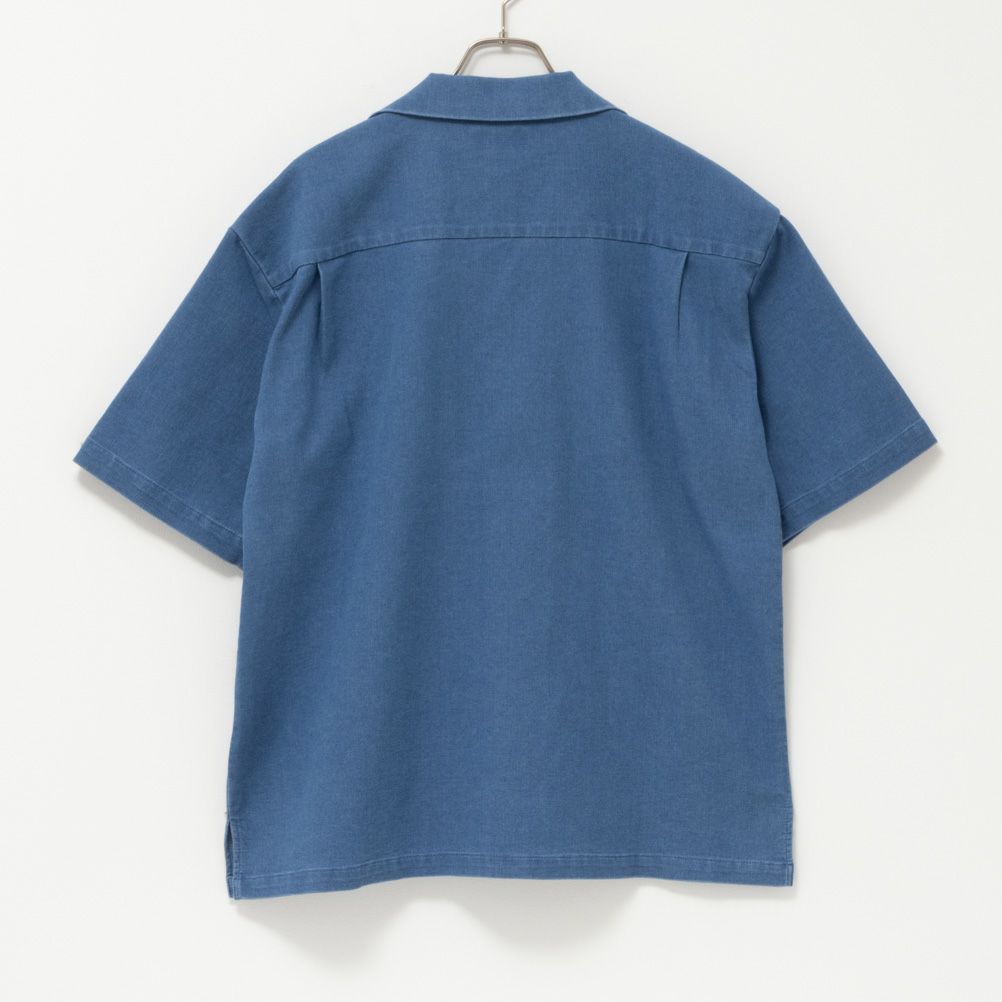 GOOD CREW  メッシュデニム半袖シャツ メンズ商品画像-5