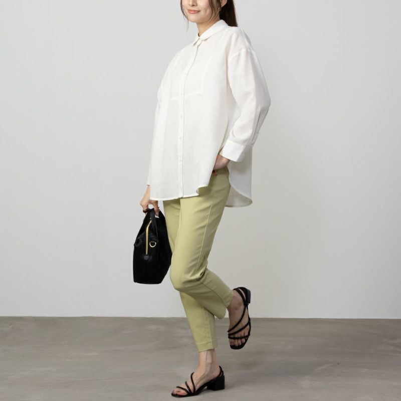 HusHusH  リネン混ベーシックシャツ レディース商品画像-4