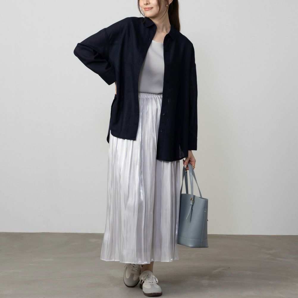 [期間限定価格]HusHusH  リネン混ベーシックシャツ レディース商品画像-8