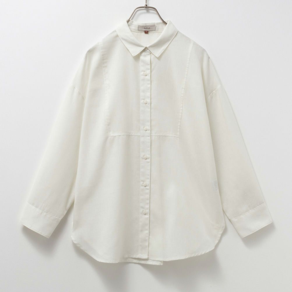 [期間限定価格]HusHusH  リネン混ベーシックシャツ レディース商品画像-9