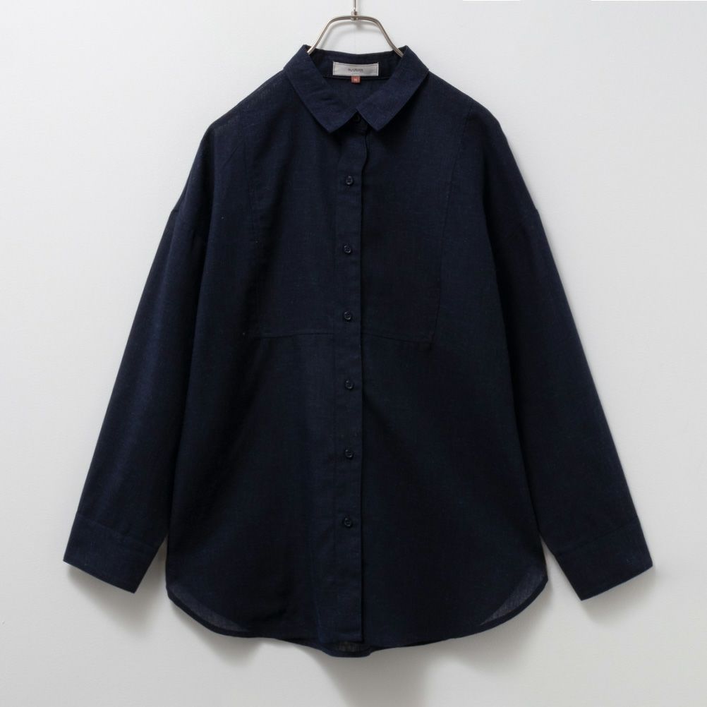 [期間限定価格]HusHusH  リネン混ベーシックシャツ レディース商品サムネイル-12
