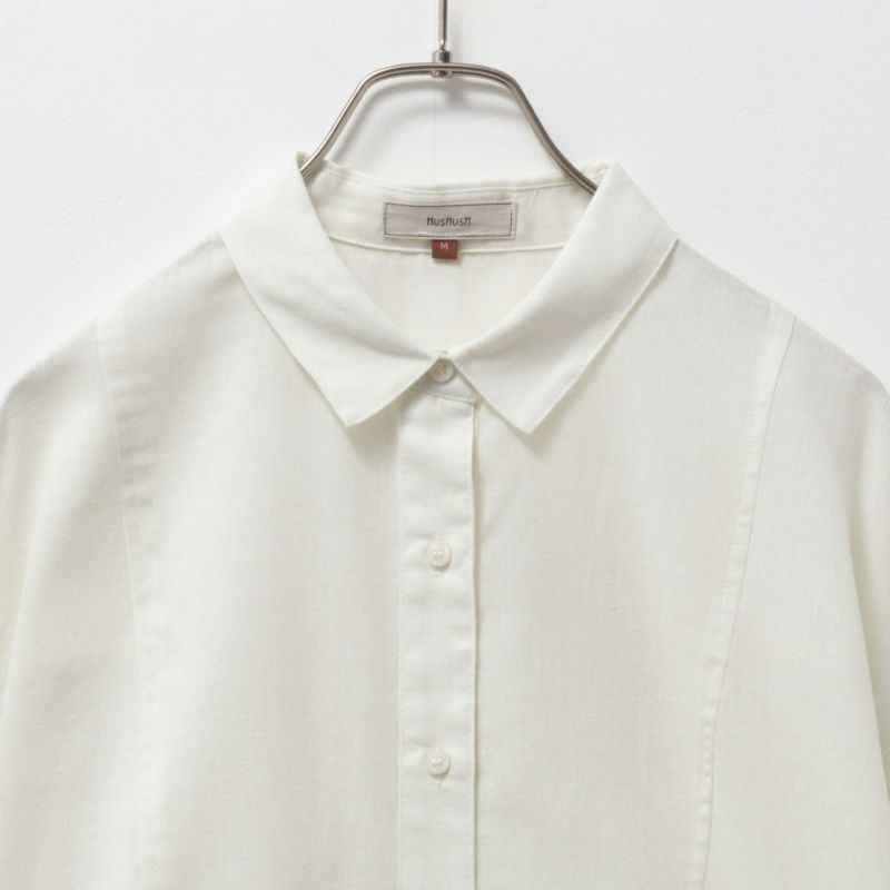 HusHusH  リネン混ベーシックシャツ レディース商品画像-13