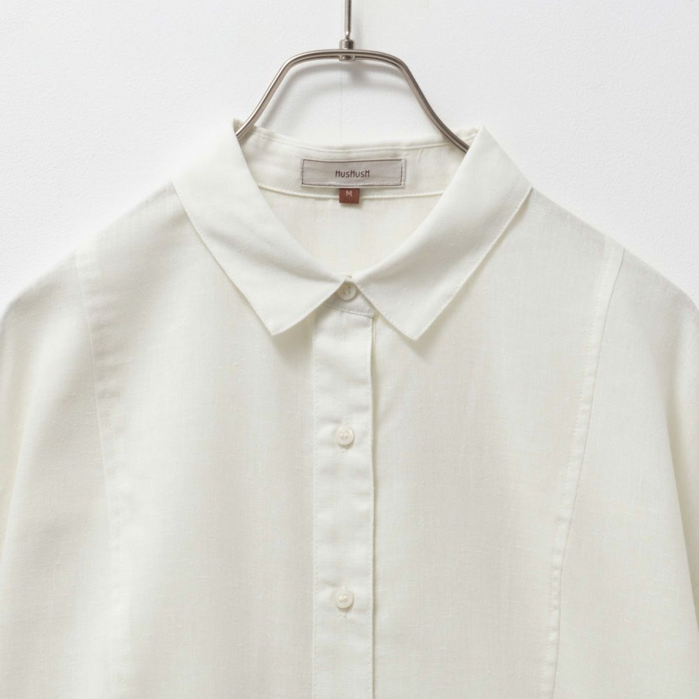 [期間限定価格]HusHusH  リネン混ベーシックシャツ レディース商品画像-13