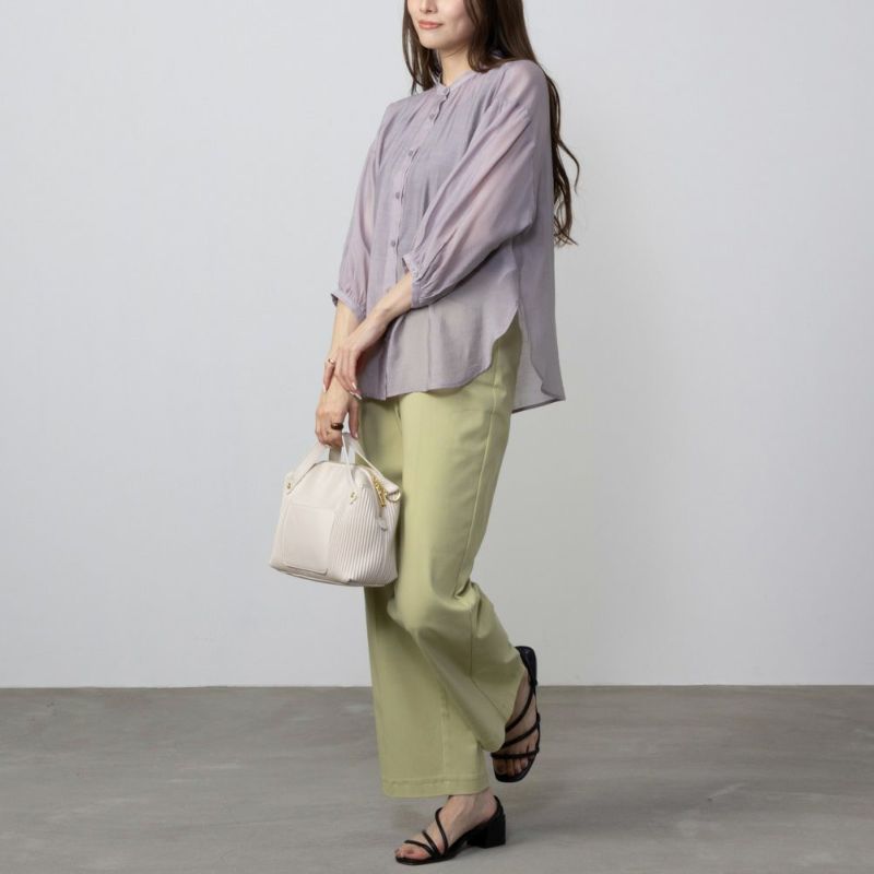 HusHusH  バンドカラーシアーシャツ レディース商品画像-3