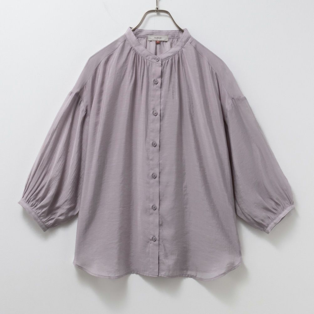 [期間限定価格]HusHusH  バンドカラーシアーシャツ レディース商品サムネイル-7