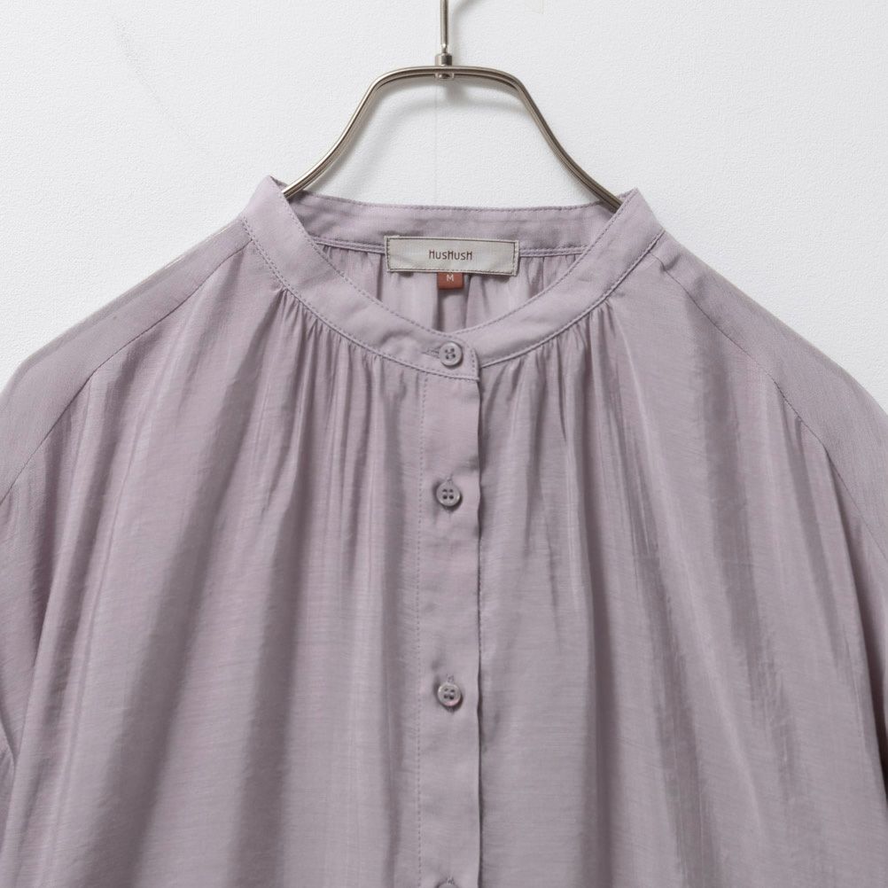 [期間限定価格]HusHusH  バンドカラーシアーシャツ レディース商品サムネイル-10