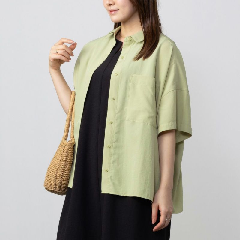 HusHusH  バックフリルサテンシャツ レディース商品画像-2