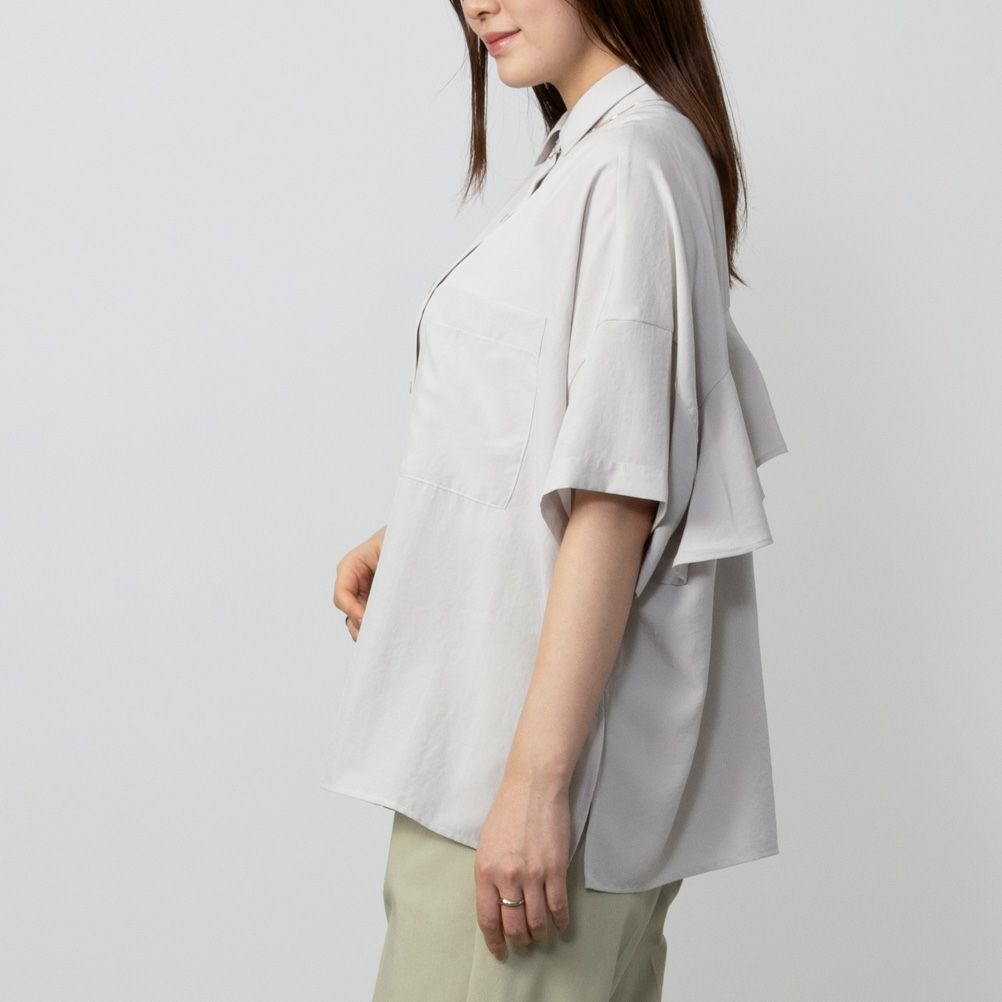 HusHusH  バックフリルサテンシャツ レディース商品サムネイル-5