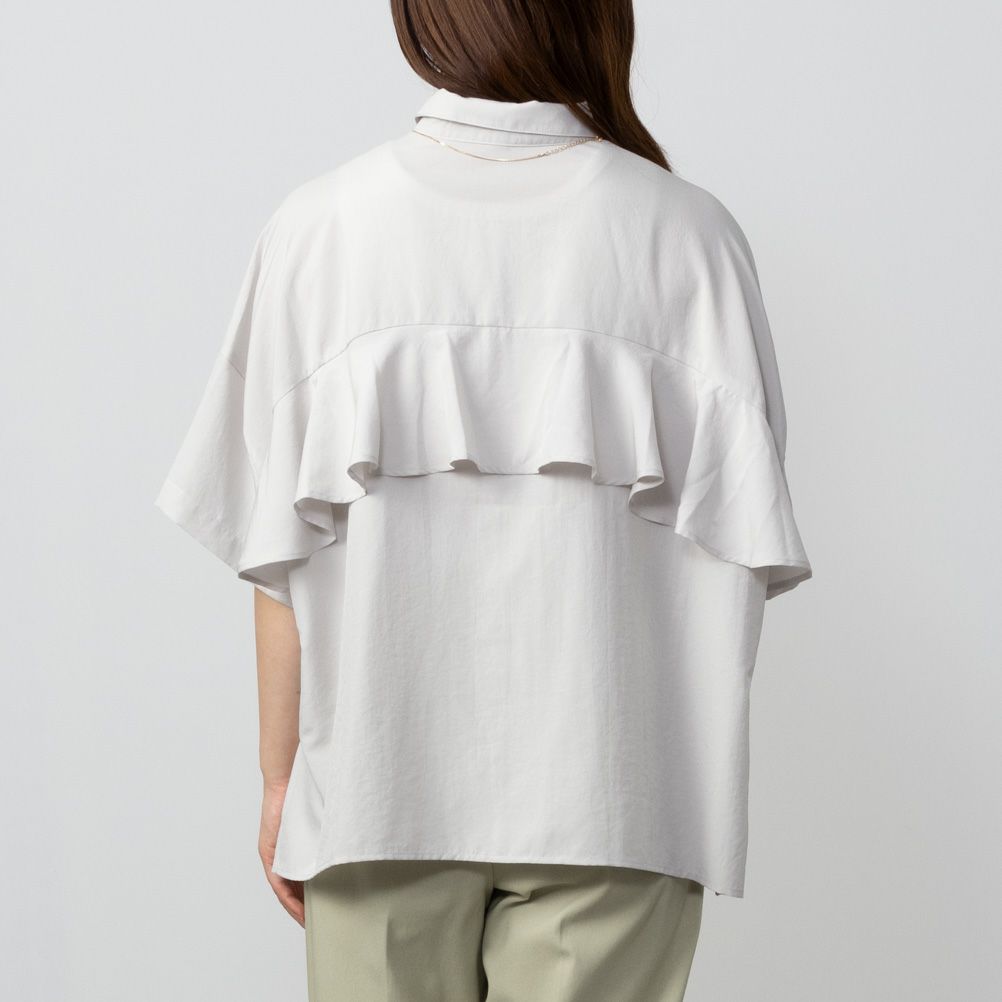 HusHusH  バックフリルサテンシャツ レディース商品サムネイル-6