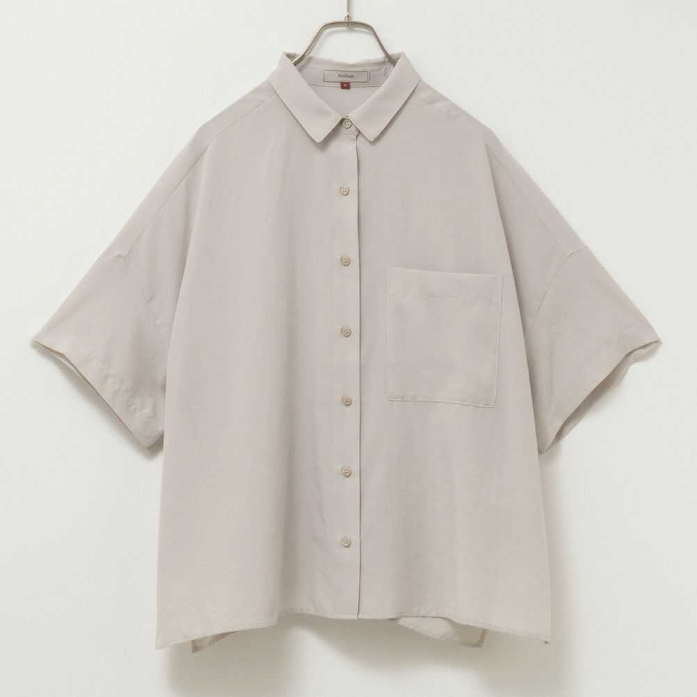 HusHusH バックフリルサテンシャツ レディース