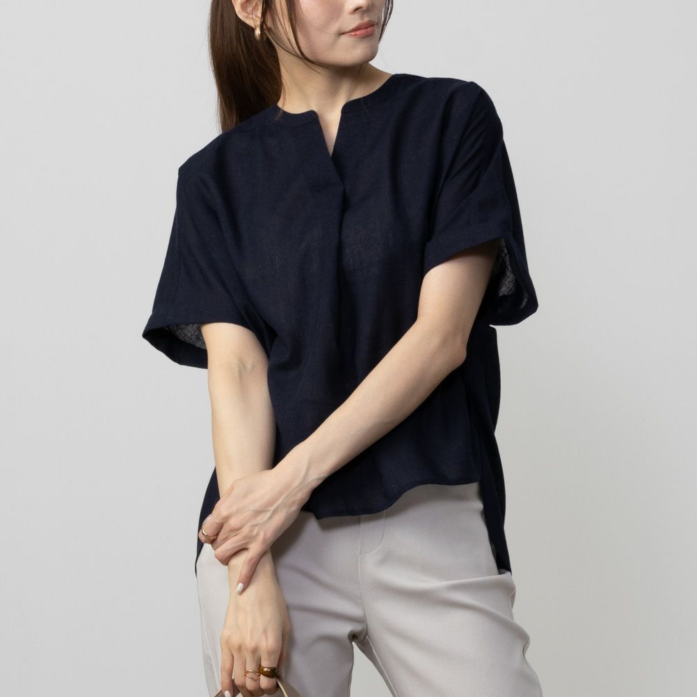 HusHusH  リネン混スキッパーシャツ レディース商品サムネイル-3