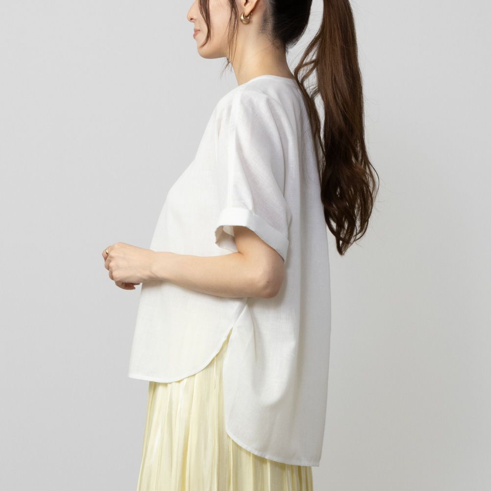 HusHusH  リネン混スキッパーシャツ レディース商品サムネイル-5