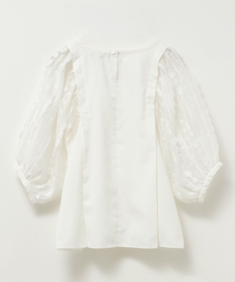 [期間限定価格]HusHusH  袖刺繍半袖ブラウス レディース商品画像-8