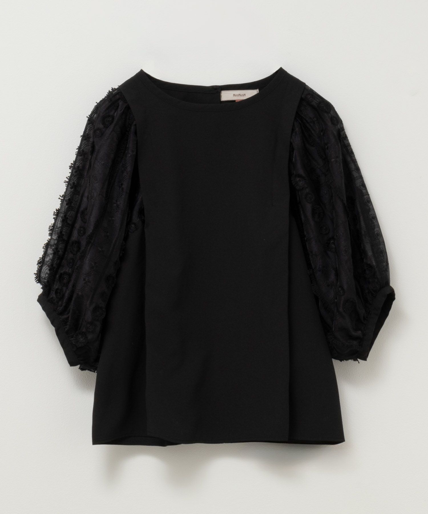 [期間限定価格]HusHusH  袖刺繍半袖ブラウス レディース商品サムネイル-9