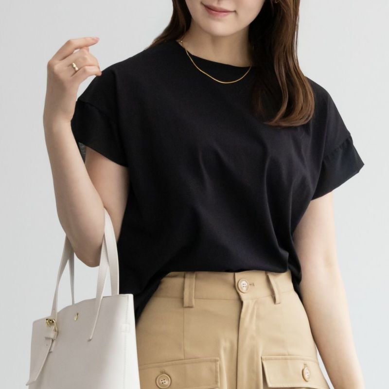 HusHusH  袖切替半袖Tシャツ レディース ネコポス 対応商品商品画像-1