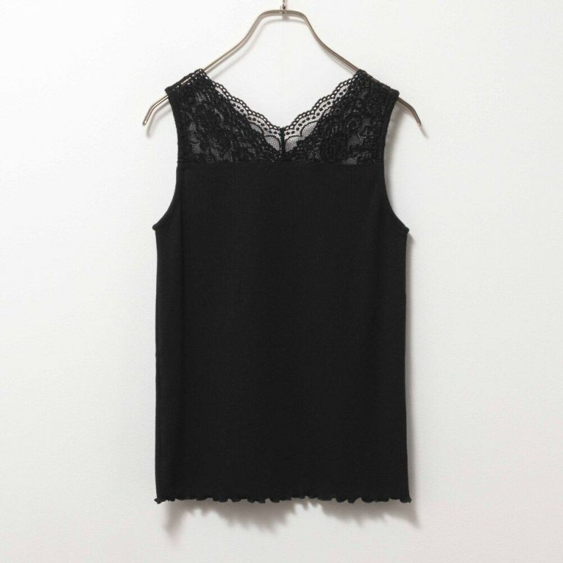 NAVY  レース切替テレコタンクトップ レディース メール便 対応商品商品画像-16