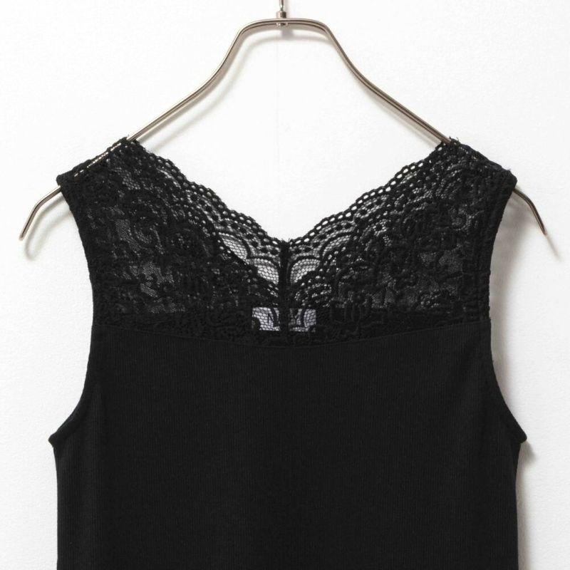 NAVY  レース切替テレコタンクトップ レディース メール便 対応商品商品画像-17