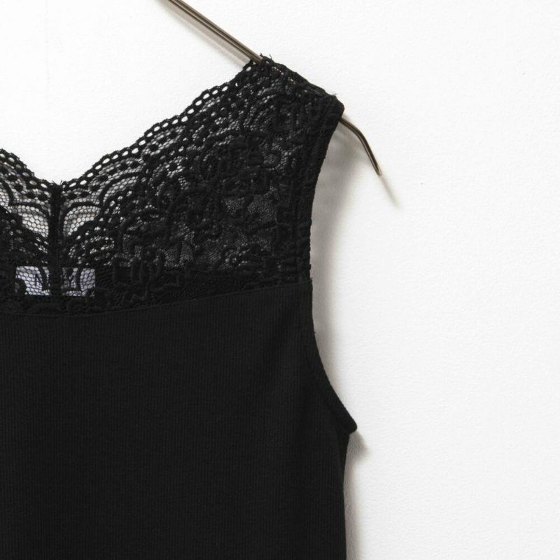 NAVY  レース切替テレコタンクトップ レディース メール便 対応商品商品画像-19