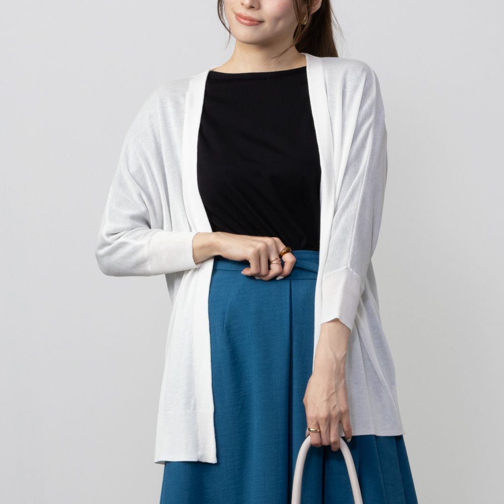 HusHusH リネンライク着流しカーディガン レディース商品サムネイル-2