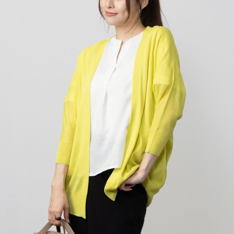 HusHusH  リネンライク着流しカーディガン レディース商品画像-3