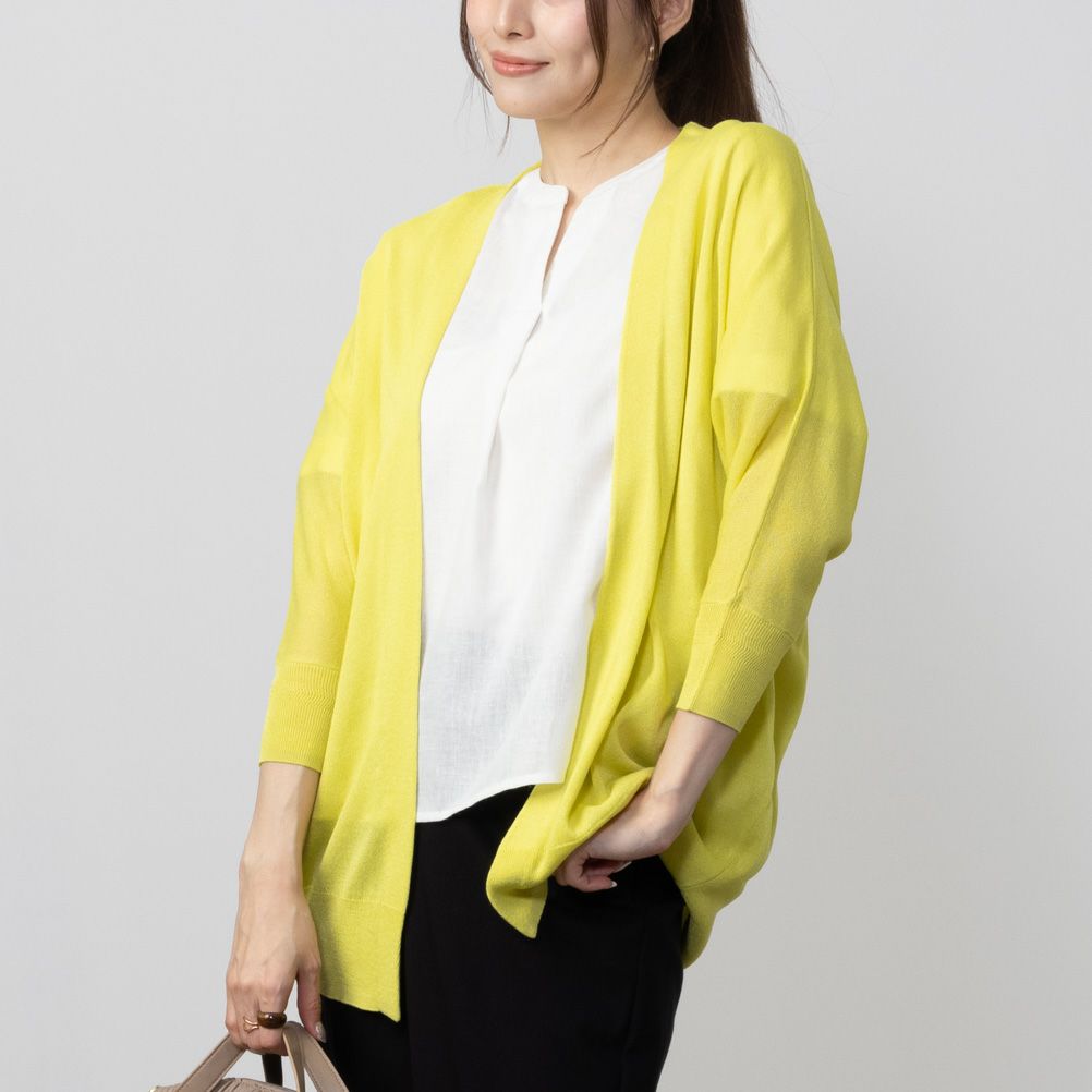 HusHusH リネンライク着流しカーディガン レディース商品サムネイル-3