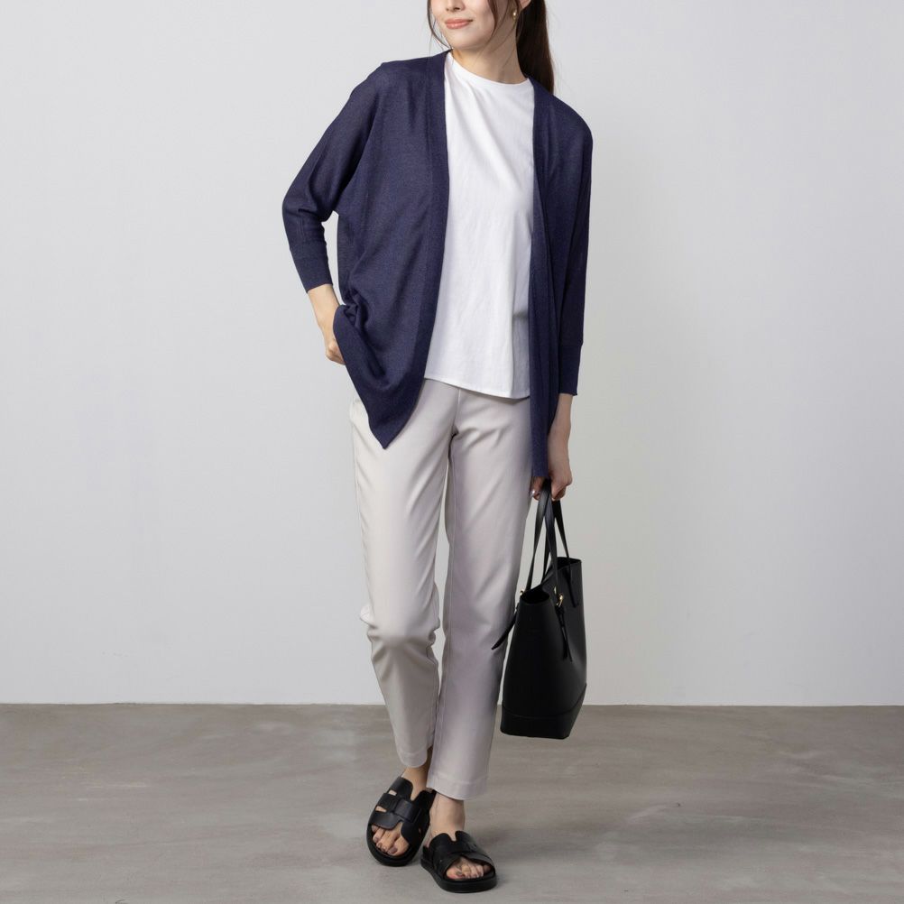 HusHusH リネンライク着流しカーディガン レディース商品サムネイル-4