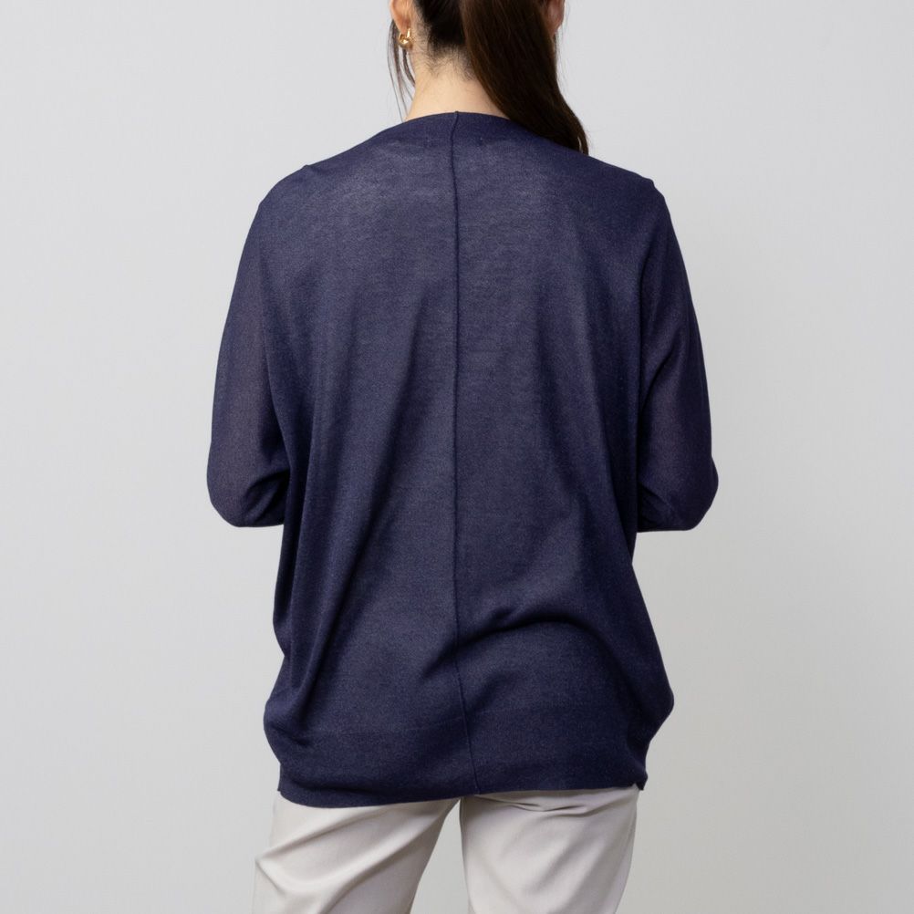 HusHusH リネンライク着流しカーディガン レディース商品画像-6