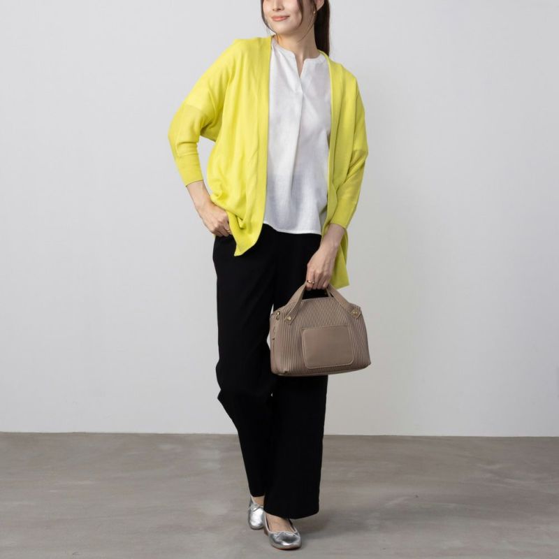 HusHusH リネンライク着流しカーディガン レディース商品画像-8