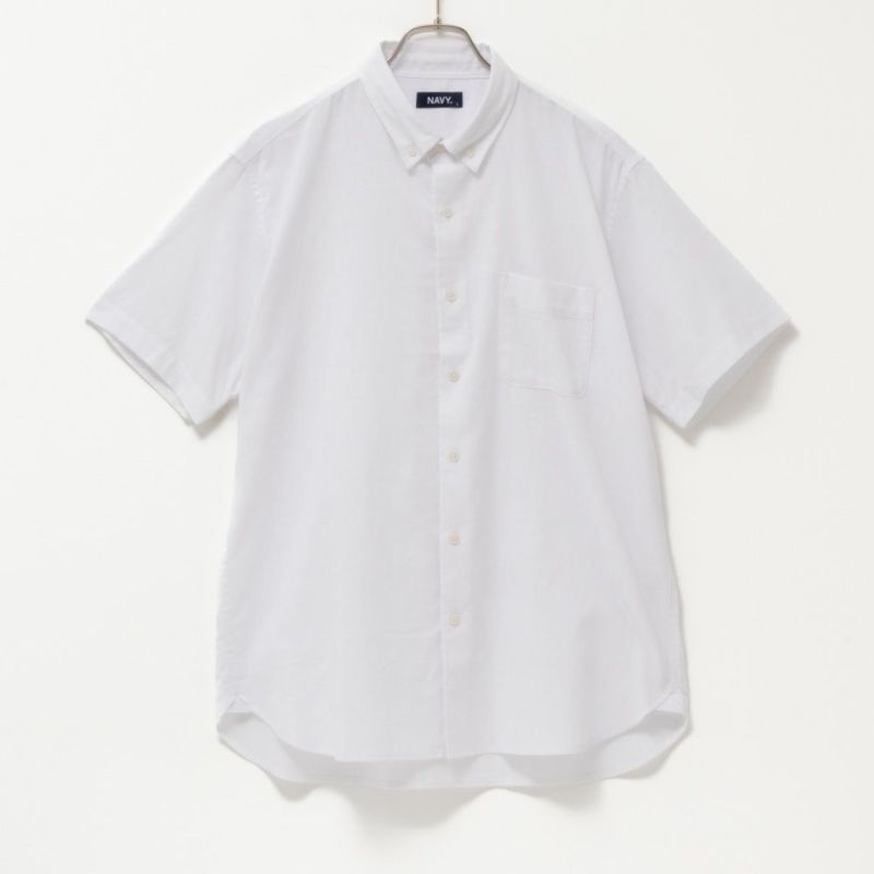 NAVY SARARI リネン混ショートスリーブシャツ メンズ商品画像-22
