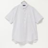 NAVY リネン混ショートスリーブシャツ メンズ