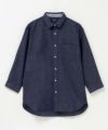NAVY SARARI リネン混7分袖シャツ メンズ商品サムネイル-27
