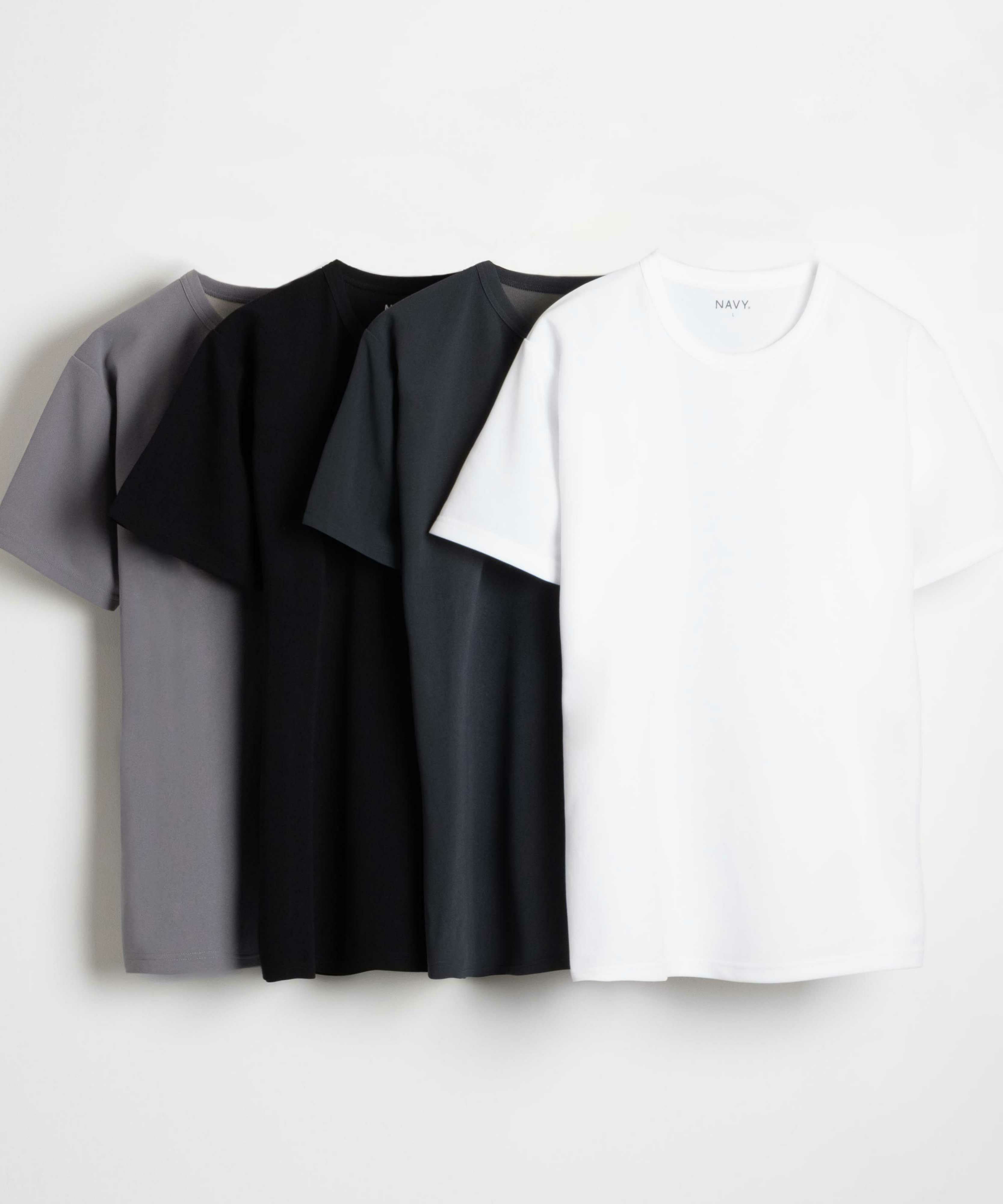NAVY  倍速ドライ ジョーゼットショートスリーブTシャツ メンズ メール便 対応商品商品サムネイル-1