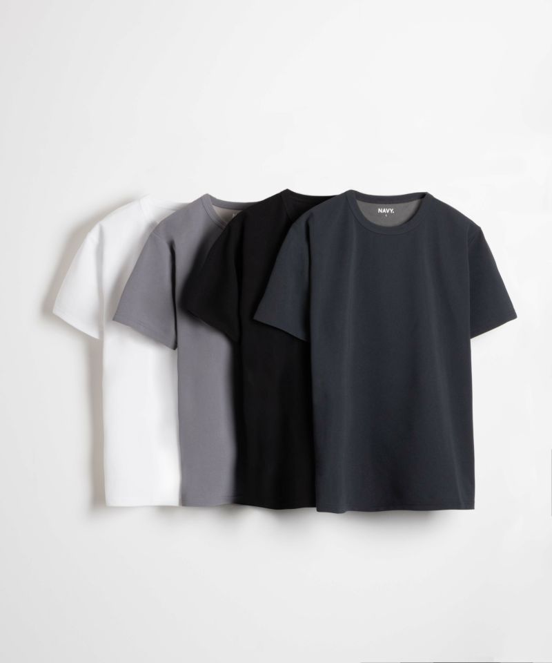 NAVY  倍速ドライ ジョーゼットショートスリーブTシャツ メンズ ネコポス 対応商品商品画像-2
